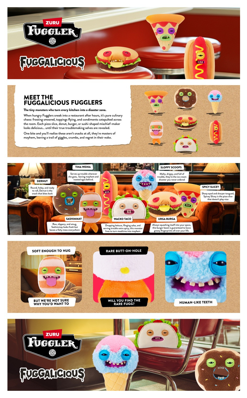 Fuggler Fuggalicious 9 Inch Blind Pack Age 3 Plus Assorted Variations ...