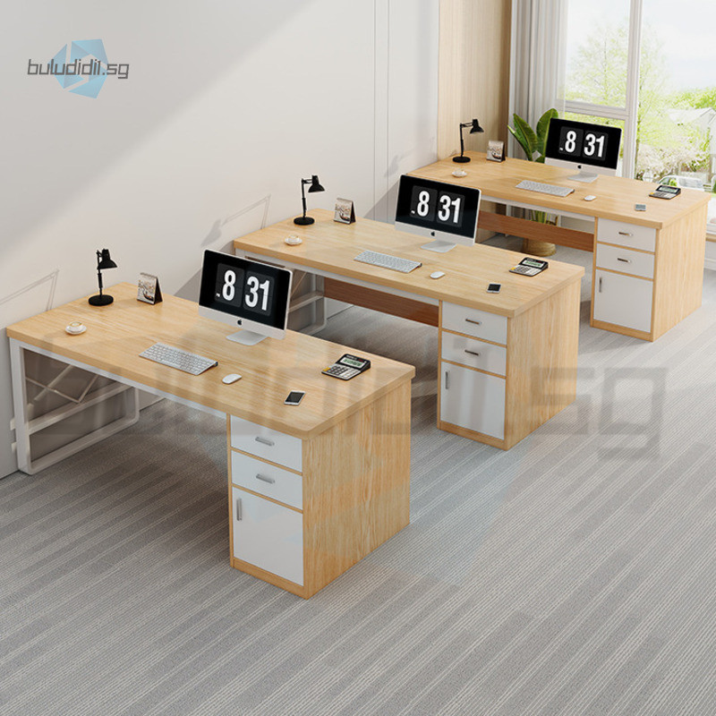 Office Desk Employee Position Simple Modern Office Desk And Chair Set ...