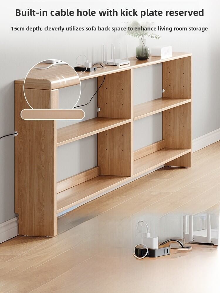 Solid Wood Sofa Back Rack Living Room Bedroom Long Strip Cabinet ...