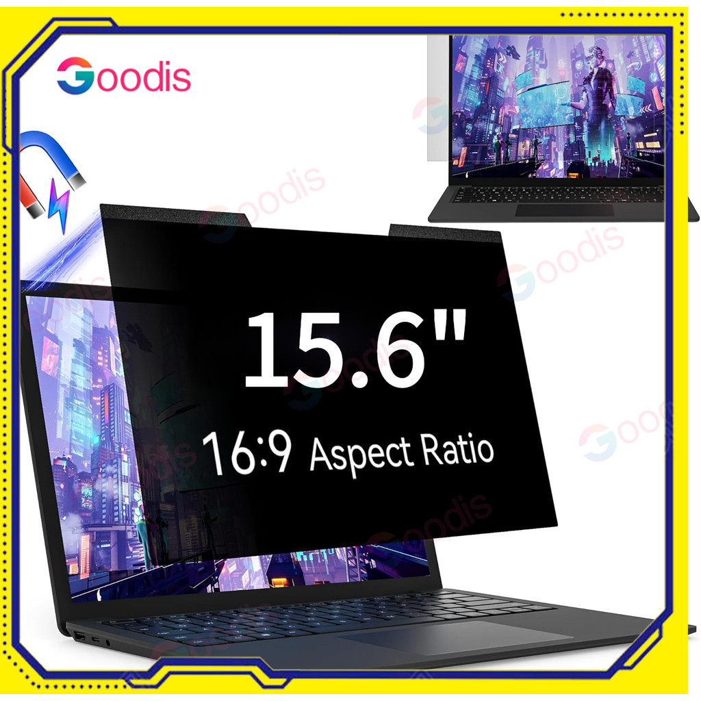 Magnetic Privacy Screen Protector for 15.6 16:9 16:10 Aspect Ratio ...