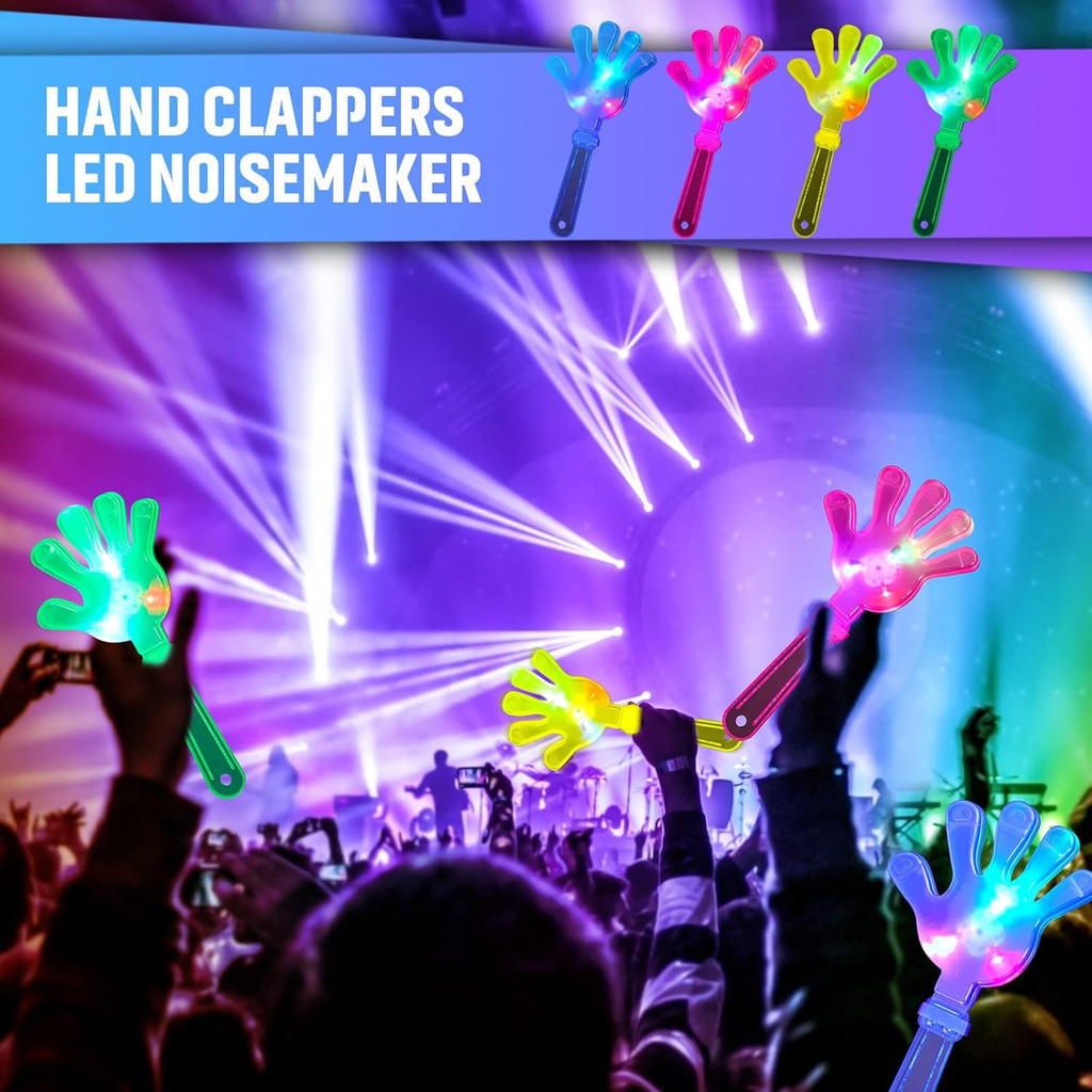 LED Hand Clappers Noisemakers Light up Noise Makers Party Favors ...