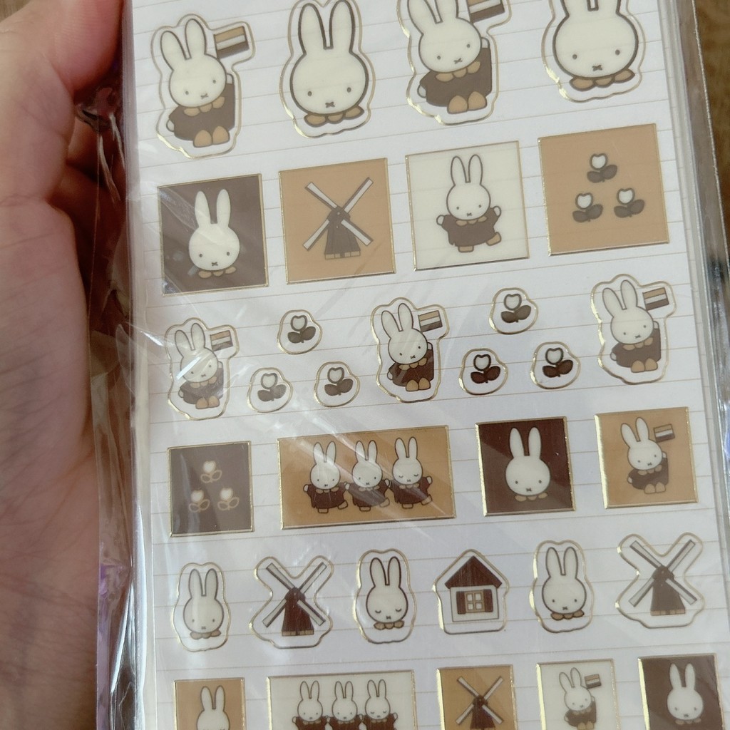 Cute Miffy Rabbit Sticker Book Cute Cartoon Handbook Decoration ...
