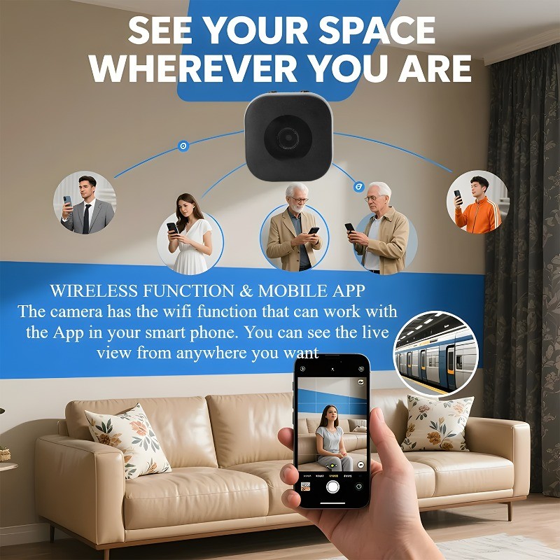 Two-Way Mini Smart Battery Camera - HD Portable Home Intelligent ...