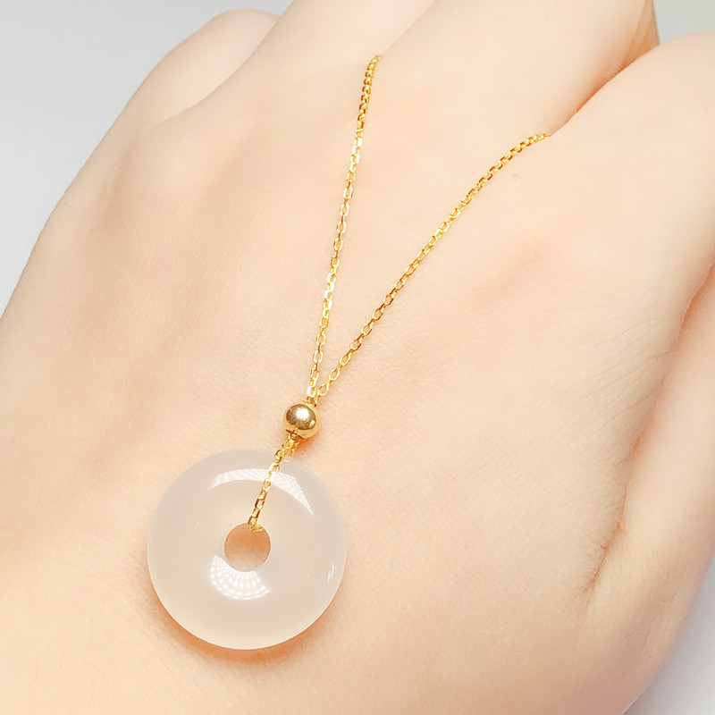 s925 sterling silver necklace positioning needle chain lengthened Box ...