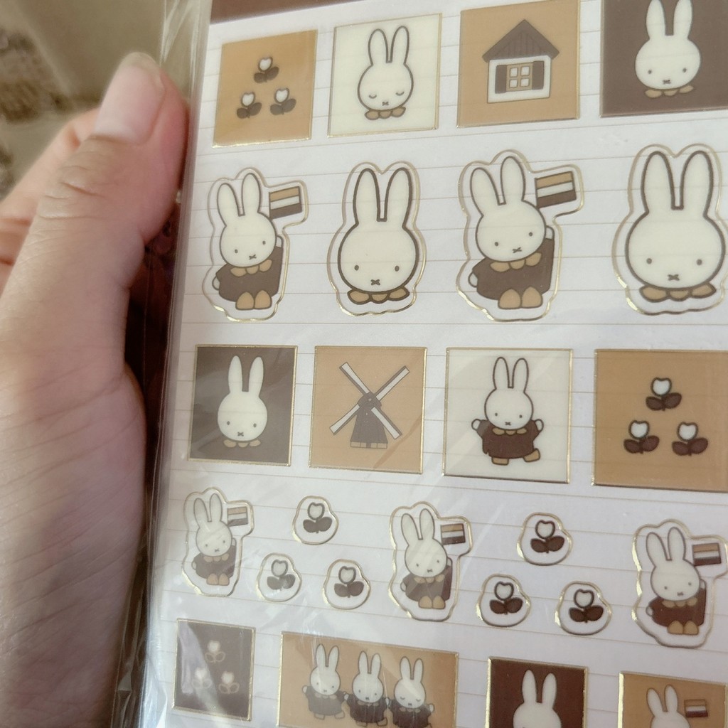 Cute Miffy Rabbit Sticker Book Cute Cartoon Handbook Decoration ...