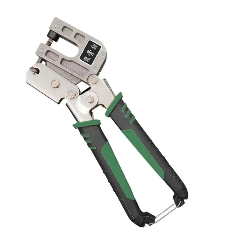 Steel Keel Crimper Pliers – 12.2" Punching Tool For Light Steel Ceiling Construction, 0.5-0.8mm Thickness, Ergonomic Non-Slip Handle, No Rivets Needed