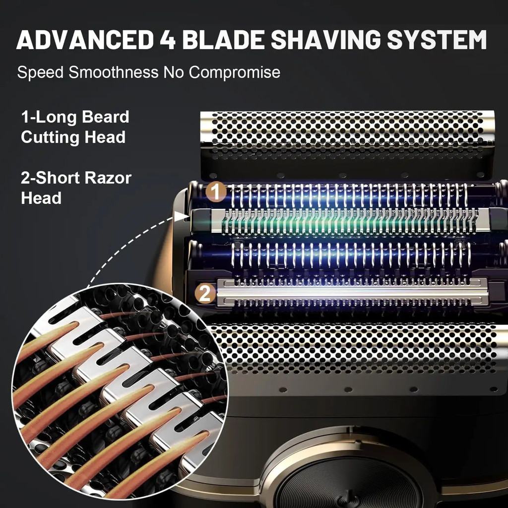 Sweker Electric Razor for Men 4 Blades Floating Head Foil Shaver ...