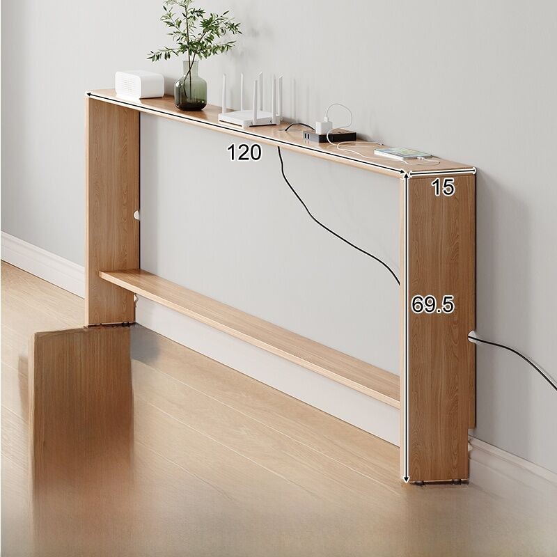Solid Wood Sofa Back Rack Living Room Bedroom Long Strip Cabinet ...
