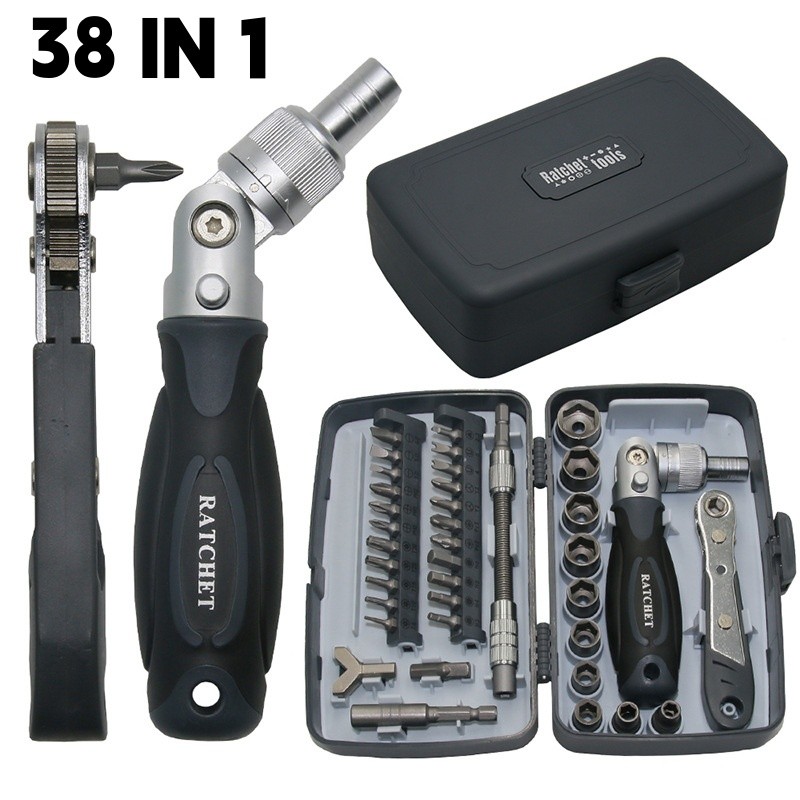 38 in 1 Ratchet Screwdriver Set Motorcycle Repair Tool Multifu ...
