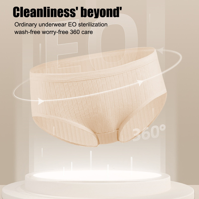 5 PCS Mid-rise Disposable Panties Women Plus Size terile Seluar Dalam ...