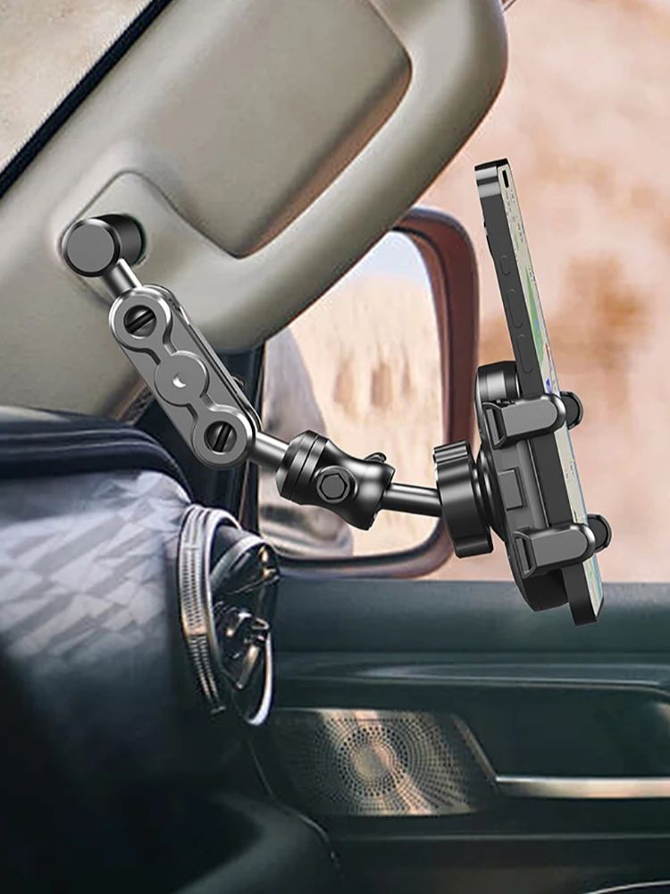 [Car Handle Armrest Phone Holder] Car A-pillar Mobile Phone Bracket Off ...