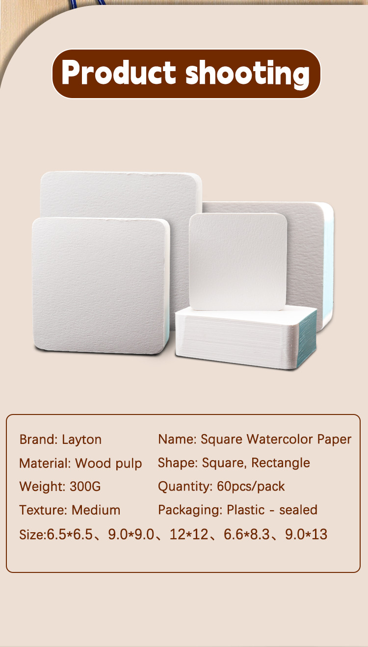 Eyton Wood Pulp Watercolor Paper Block Mini Medium Texture convenient ...