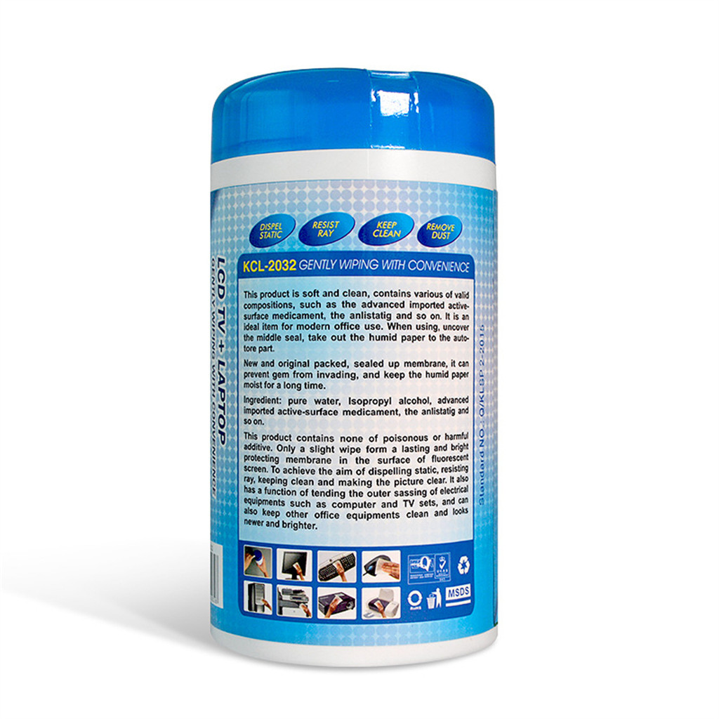 88Pcs Screen Cleaning Wipes Anti-Static Safe For LCD Laptop Computer TV ...