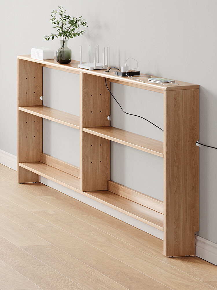 Solid Wood Sofa Back Rack Living Room Bedroom Long Strip Cabinet ...