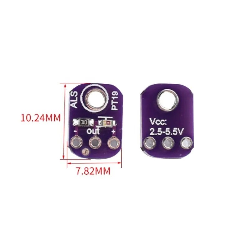 ALS-PT19 Analog Light Sensor Module High Dynamic Range Light Sensor ...