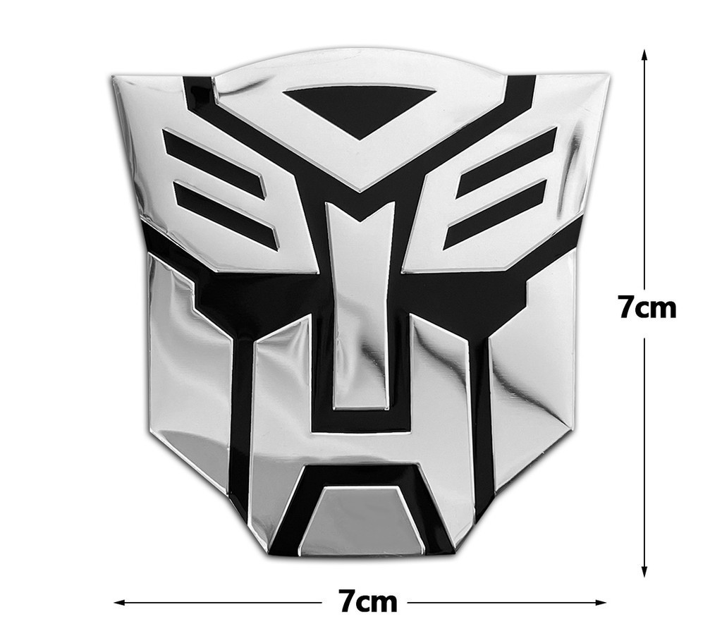 Transformers Autobots 3D Metal Aluminum Sticker Auto Body Side Fender ...