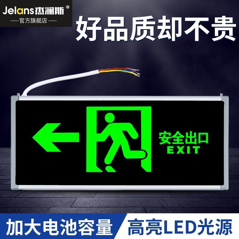 Fire Emergency Light LED Safety Exit Indicator Sign Channel Floor ...