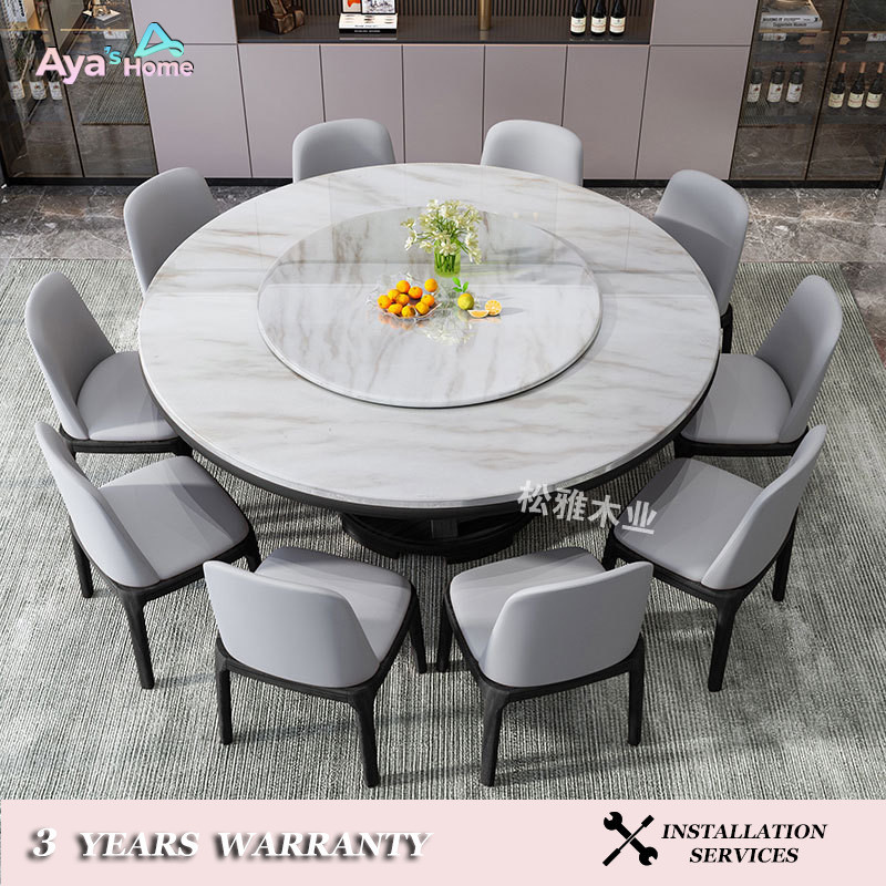 Dining Table Table And Chair Set Dining Chair Solid Wood Sintered Stone ...