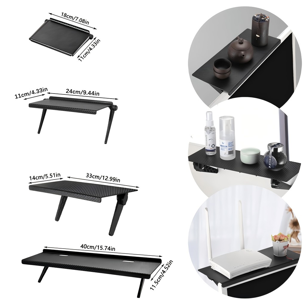 Foldable Computer Monitor Storage Rack Adjustable Tv Top Storage Rack ...