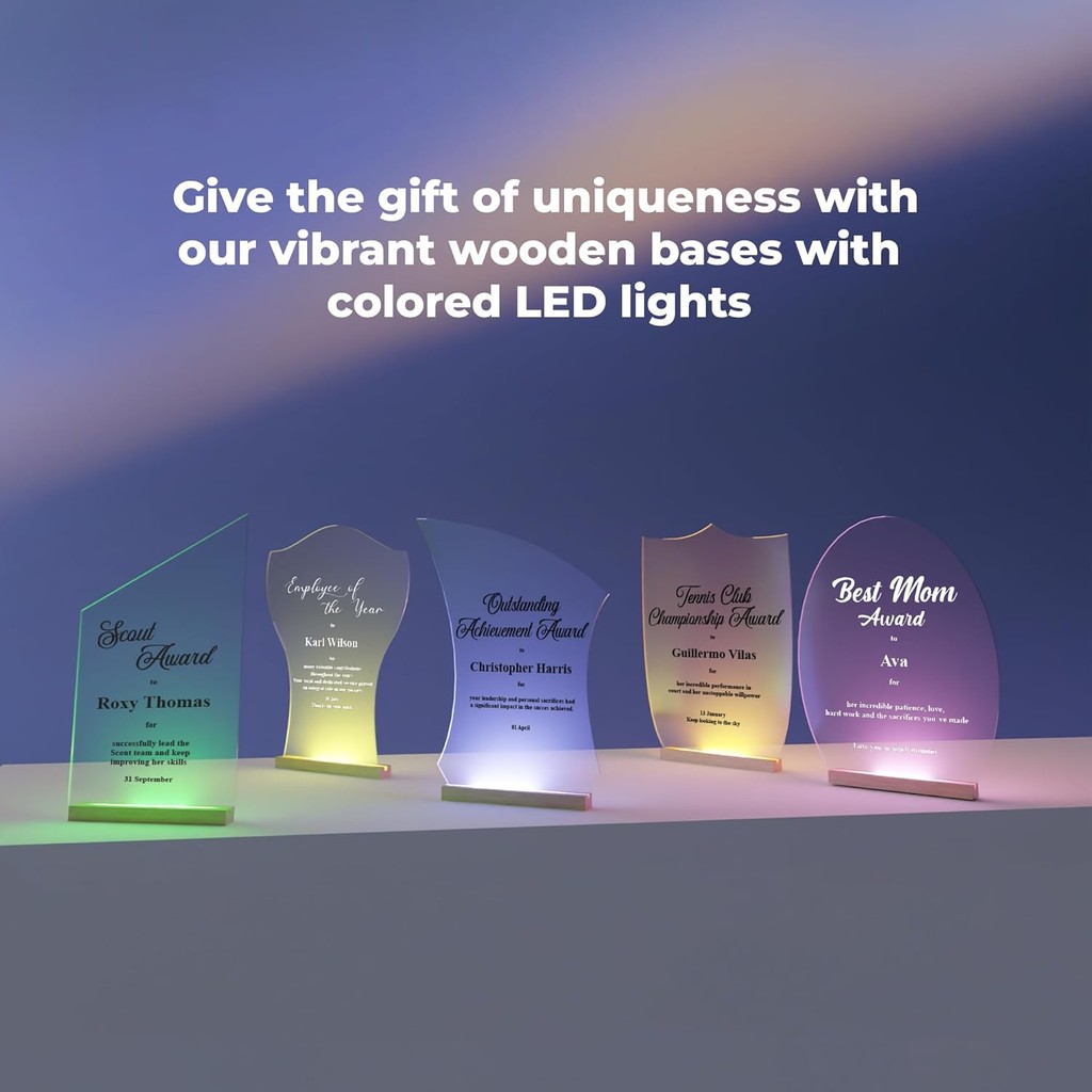 Personalized Acrylic Trophy Award for Activities I Custom Trophy Plaque ...