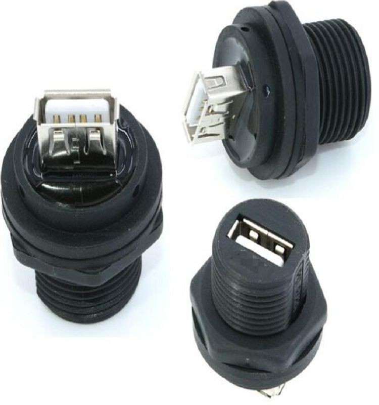 In ^ USB-M20 Panel Fixed Installation Threaded Double-Headed Female ...