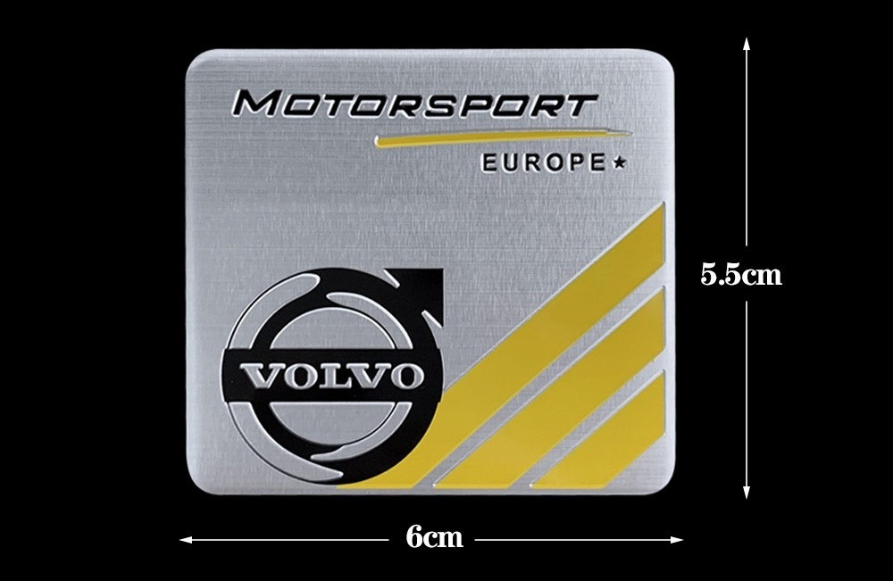 Volvo Aluminum Car Emblem Sticker Auto Trunk Body Fender Decal for ...
