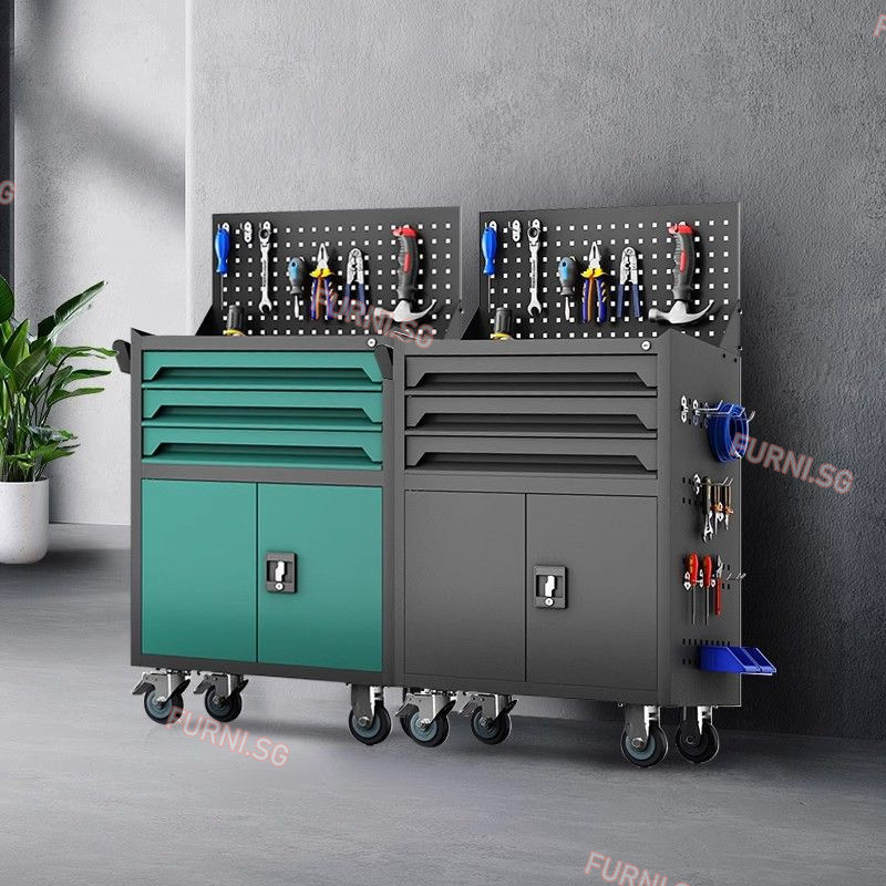 FUR Auto Repair Tool Cart Workshop Tool Cabinet Multi-function Tool Box ...