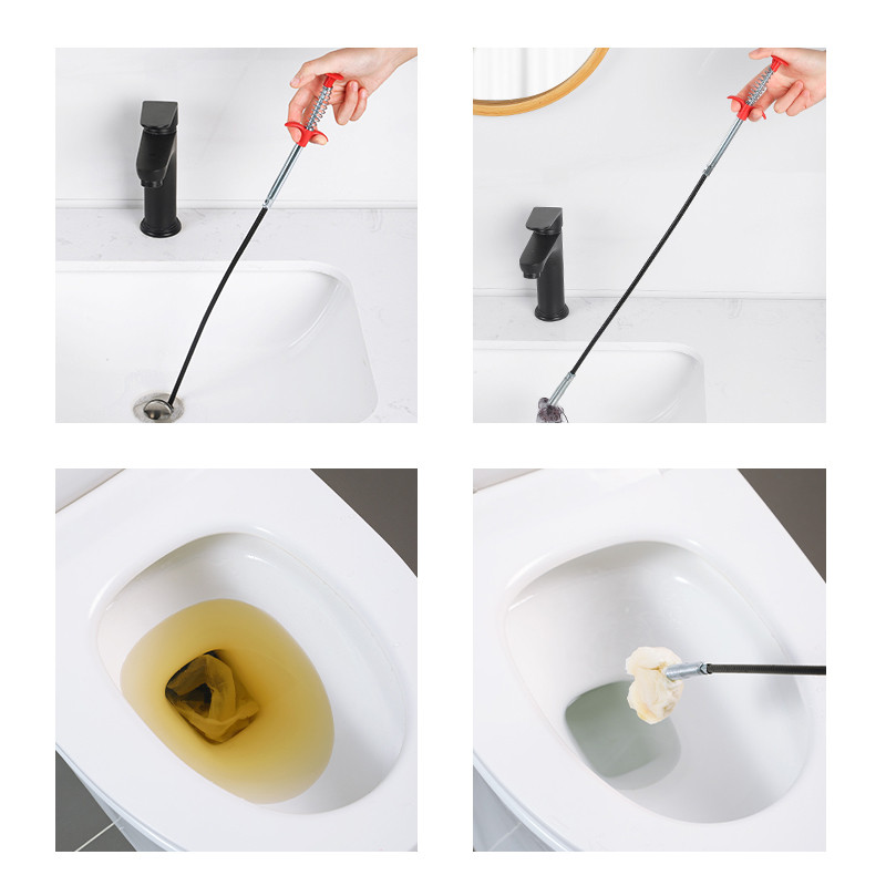 Multifunctional Pipe Dredging Tool Bendable Drain Auger Sewer Hair ...