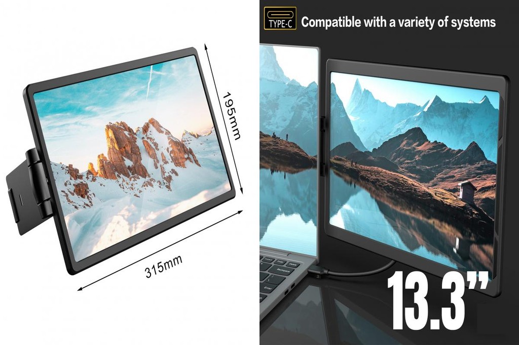 Portable Extender Display Portable Laptop Display 13.3 Fhd Ips Laptop ...