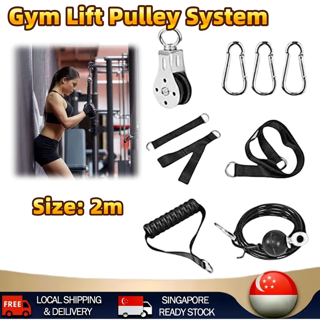 Fitness DIY Pulley Cable Machine Attachment System Loading Pin Lifting ...