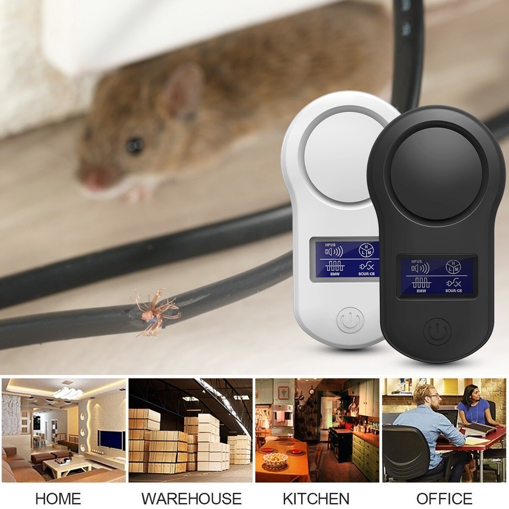 Electric Insect Ultrasonic Pest Repeller LCD Screen Anti Mosquito ...
