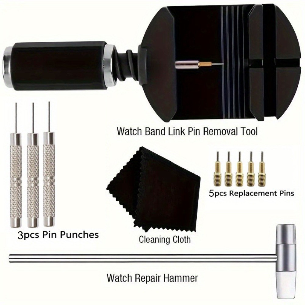 11pcs Watch Link Removal Tool Kit Watch Band Sizing Tool Kit For Watch ...