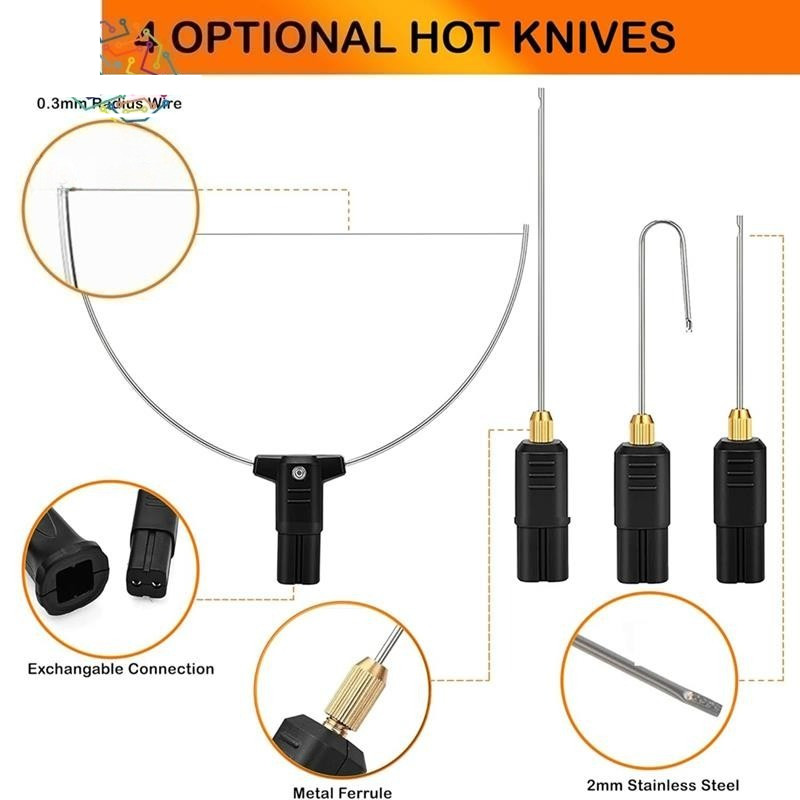 Portable Hot Wire Foam Cutter Kit 4 in 1 Foam Cutting Set with Electric ...