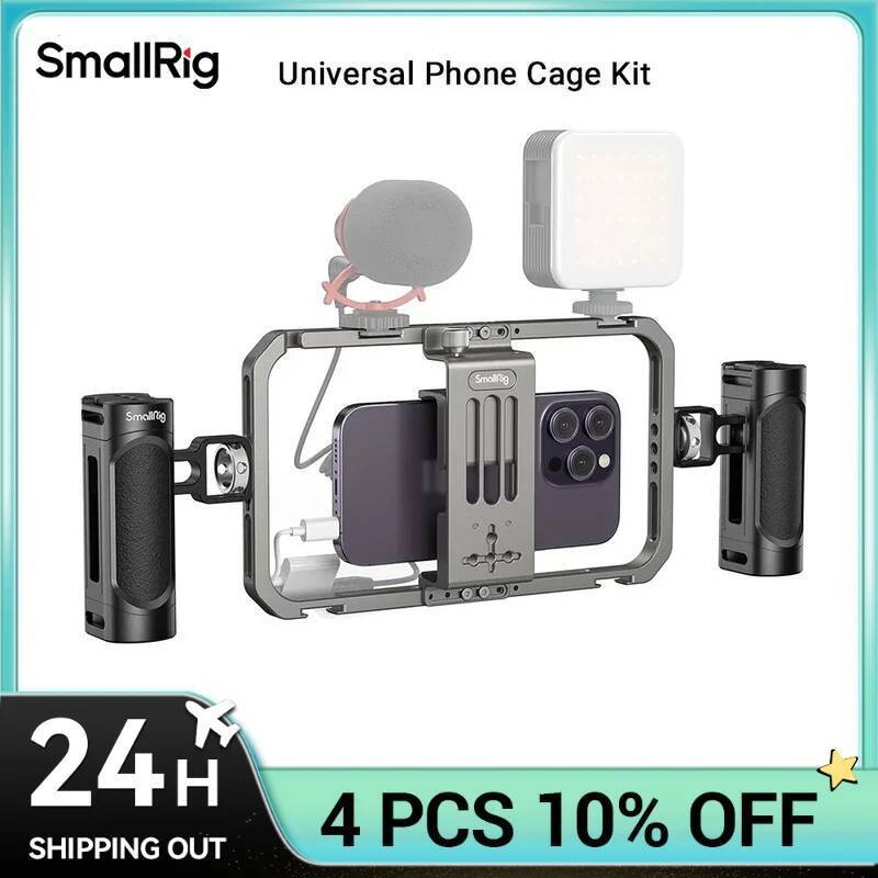 SmallRig Universal Phone Cage Smartphone Video Rig Kit with Handles ...