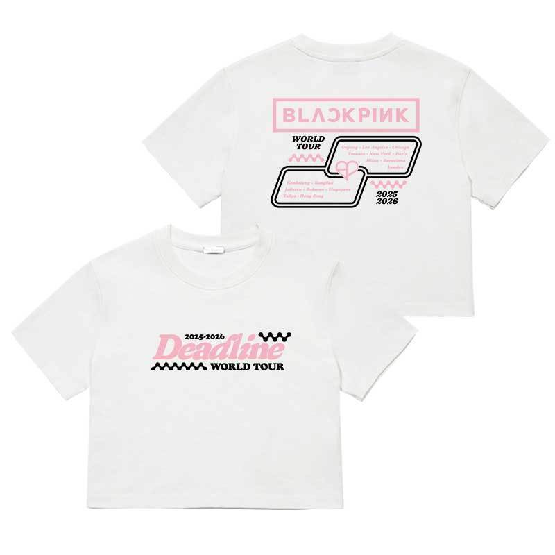 KPOP 2025 Blackpink Deadline World Tour Asia Merch Washed Cotton