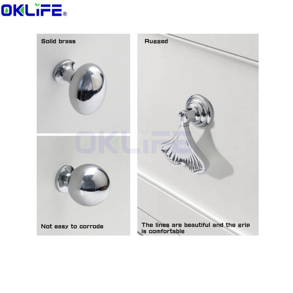 Solid Brass Single Hole Knob Gold Silver Finish Nordic Minimalist Wardrobe Drawer Handle Rust Proof HDB Condo view 5