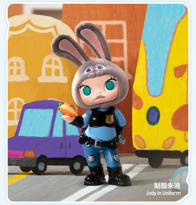 ZOOTOPIA x MOLLY Series Blind Box Judy Nick Gary Russ Nibbles Flash ...