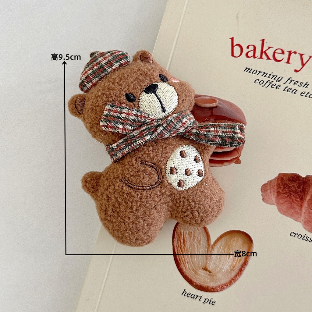 Creative Cute Plush Animal Keychain - Rabbit Bear Dinosaur Wearing ...