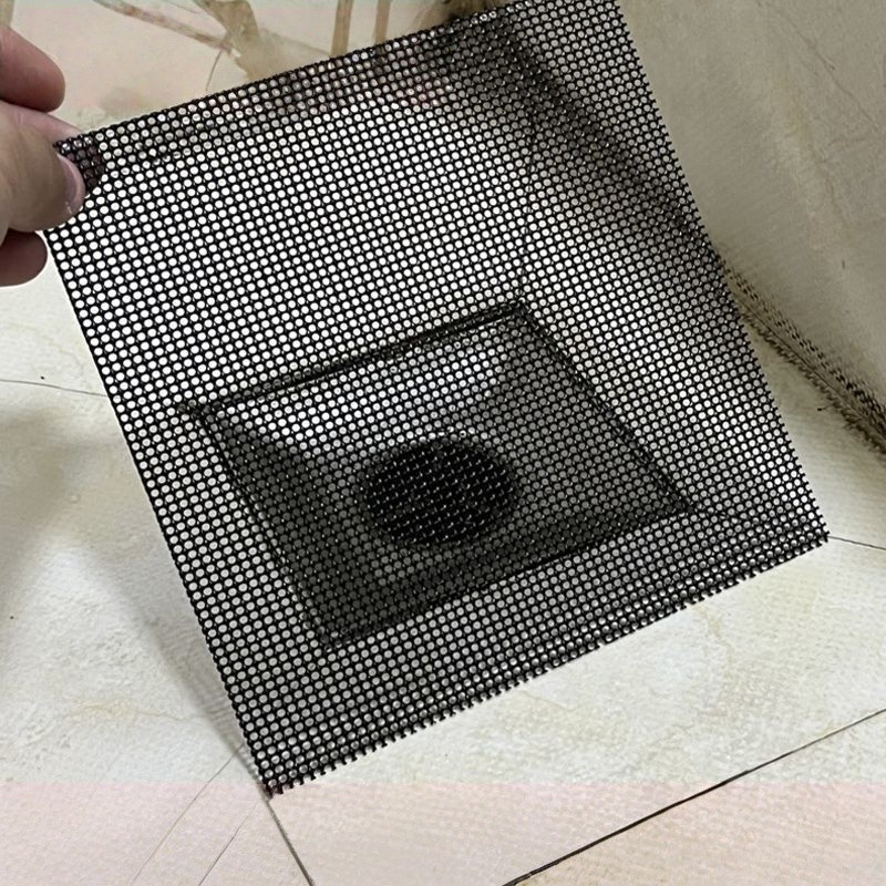 Rannb Drain Cover Grates Fit 4 x4 Drain, Stainless Steel Drainage Grate Cover Square Replacement Floor Drain Strainer for Shower, Bathroom Floor, Balcony, and Outdoor Garden Drains -5pcs