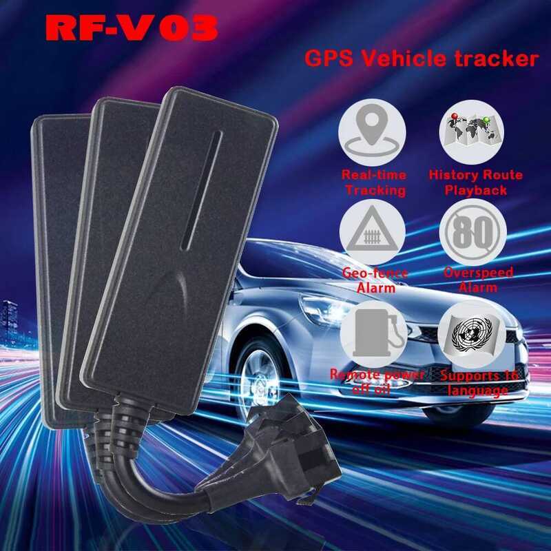 Super Mini Car Tracker GPS For Vehicle Motorcycle Locator Work 12-72V ...