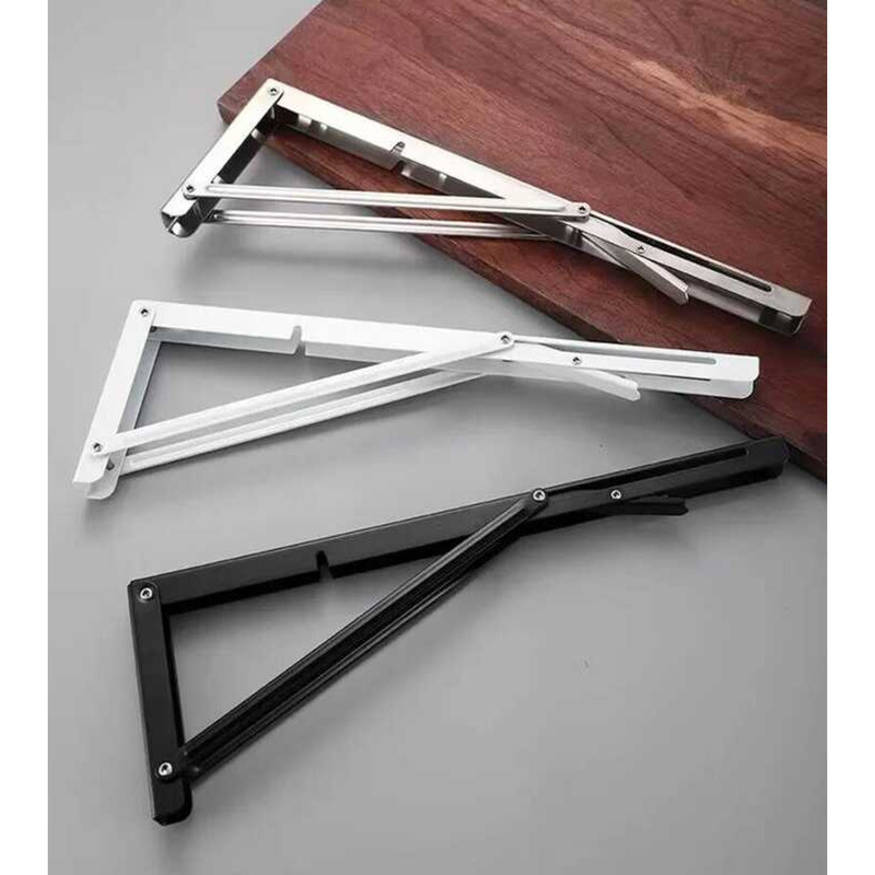 Heavy Duty Triangle Folding Shelf Brackets 22inch/24inch Collapsible ...