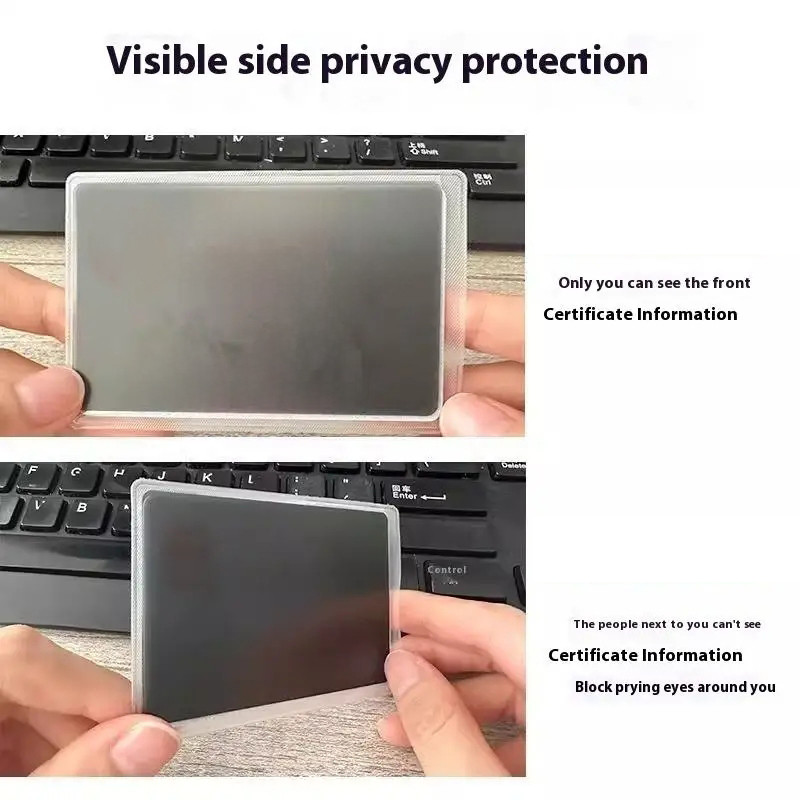 10Pcs Anti Peeping Card Holder Personal Information Protector Bank ID ...
