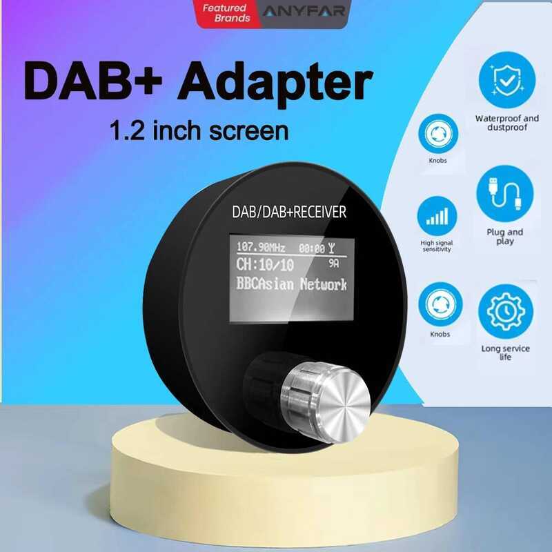 Car DAB/DAB+ Adapter Portable DAB Digital Radio FM Transmitter Music ...