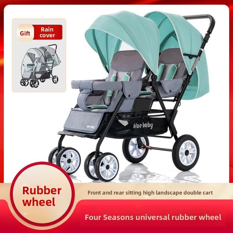 Baby Stroller Front And Rear Sitting Lightweight Folding Double Can Sit ...
