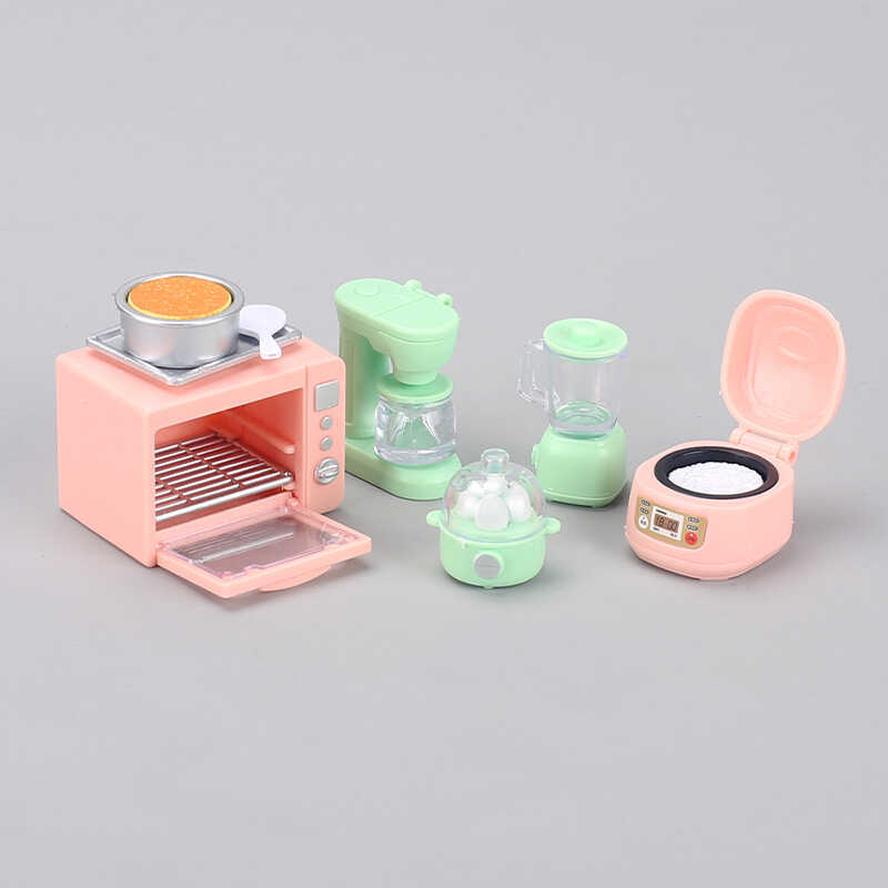 Mini Playhouse Miniature Rice Cooker Oven Juicer Egg Steamer Small ...