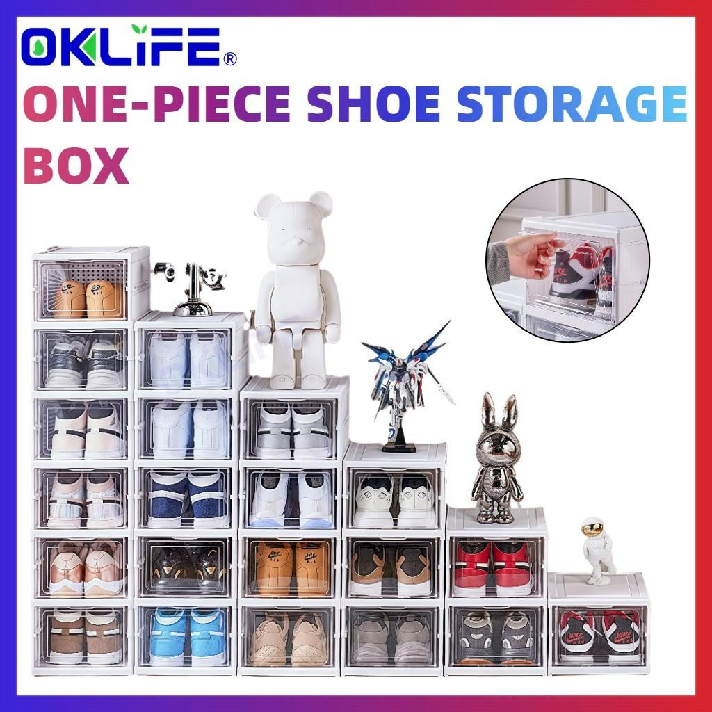 Foldable Shoe Cabinet Dustproof Shoe Box Multi Tier Shoe Storage Shelf For Home Entryway Household Rack