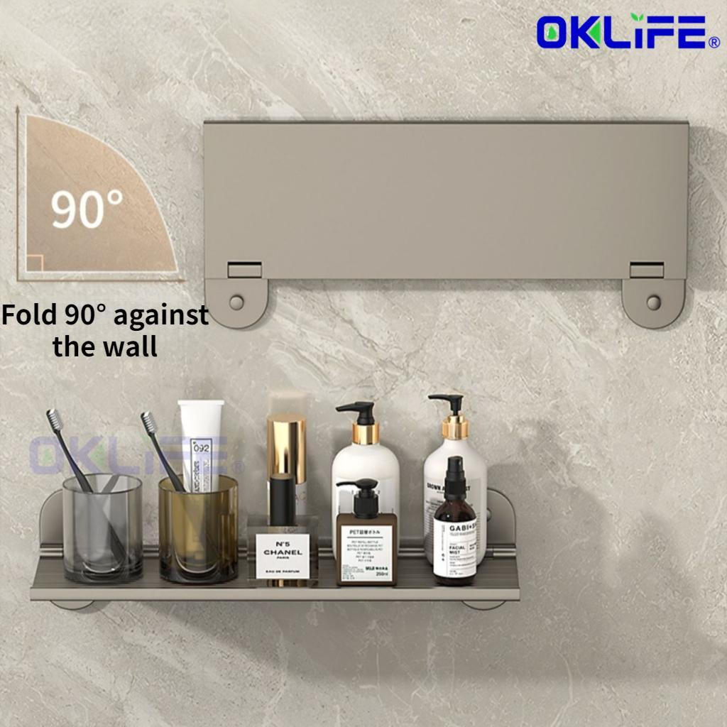 Single Tier No Drill Bathroom Shelf Rust Proof Wall Mount Above Mirror Washstand Organizer Condo Toilet Storage view 6
