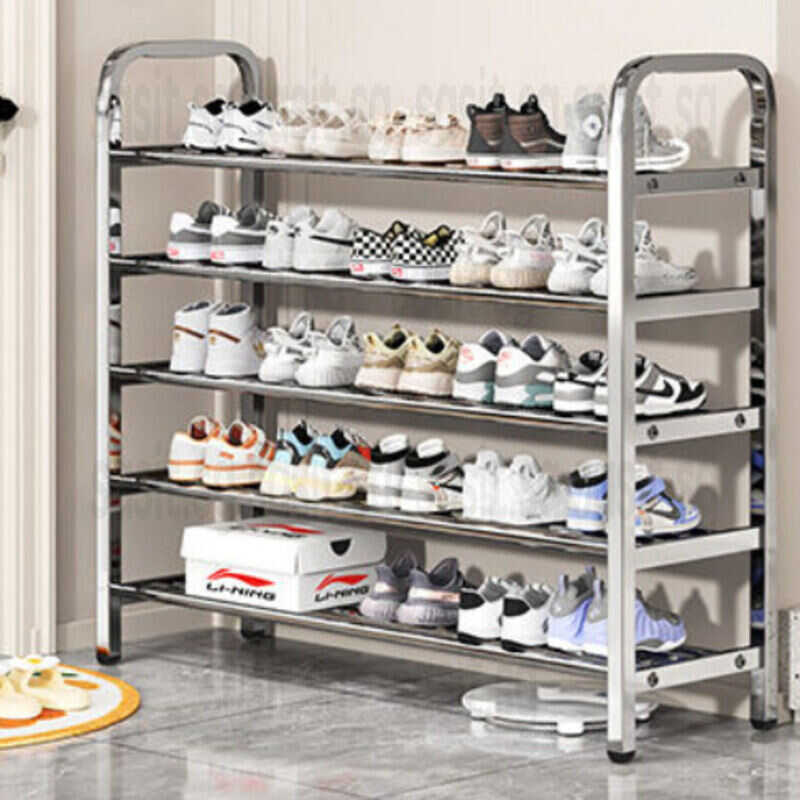 SJY Shoe Rack Stainless Steel Entrance Door Small Narrow Doorway Multi ...