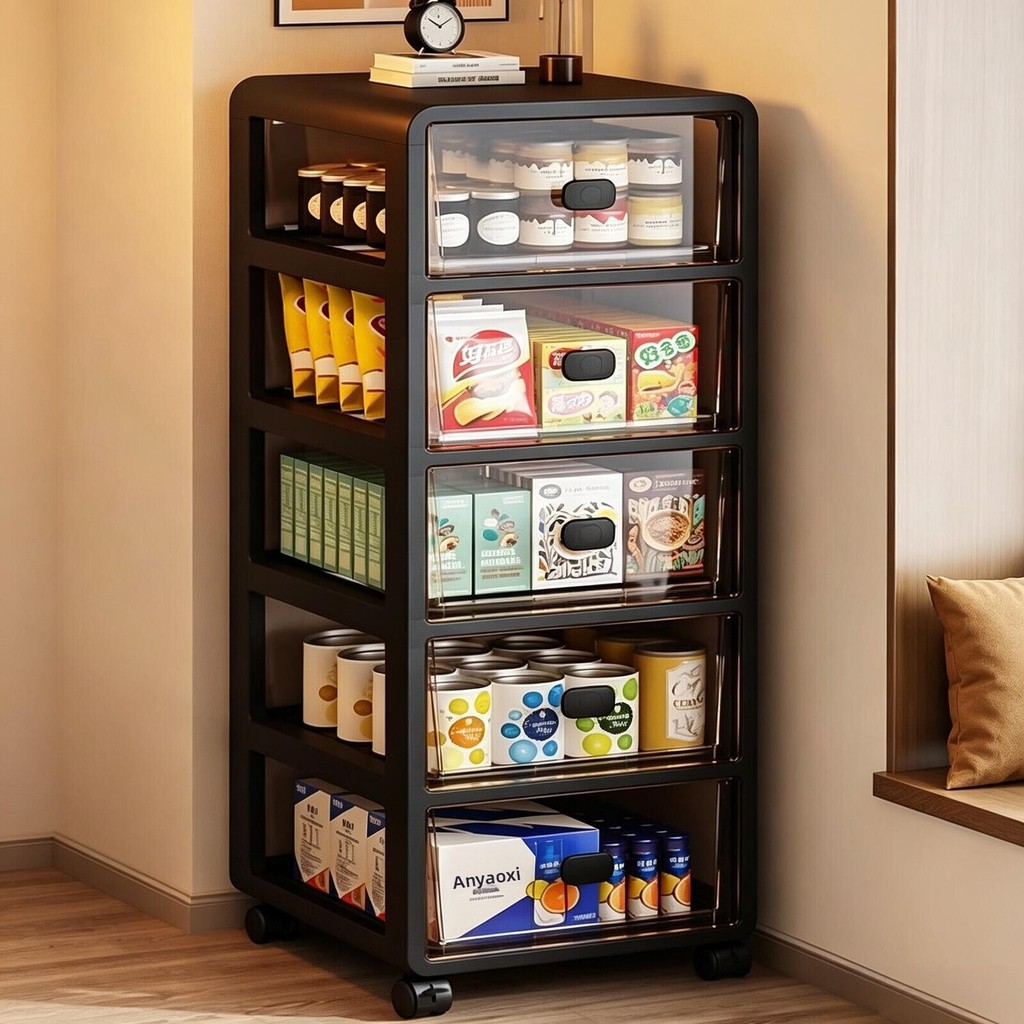 Storage Rack For Organizing Snacks Living Room Bathroom Cabinet Multi ...