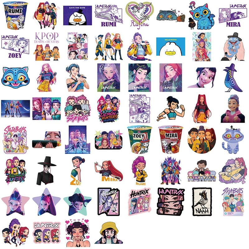 40Pcs/Set K-Pop Huntrix Notebook Stickers Creative Diy Waterproof ...
